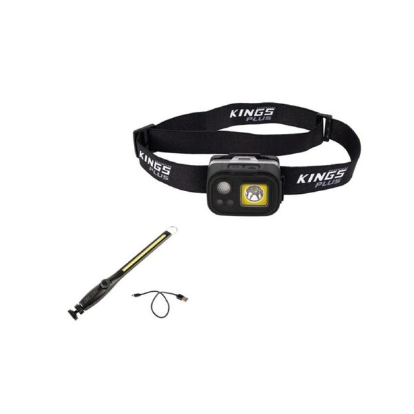 Plus Lithium LED Head Torch + Rechargeable Lithium LED Worklight