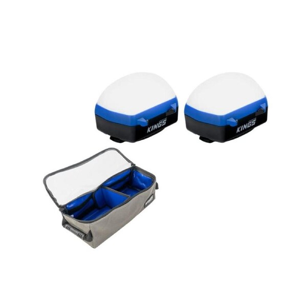 2x Rechargeable LED Lantern + Plus Clear Top Bag - Small