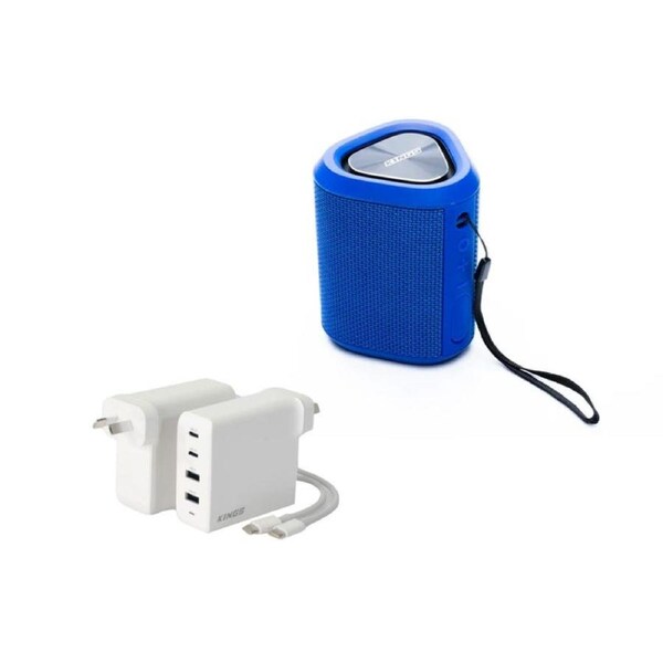 Kings Outdoor Bluetooth Speaker + 100W USB Charger USB C and USB A