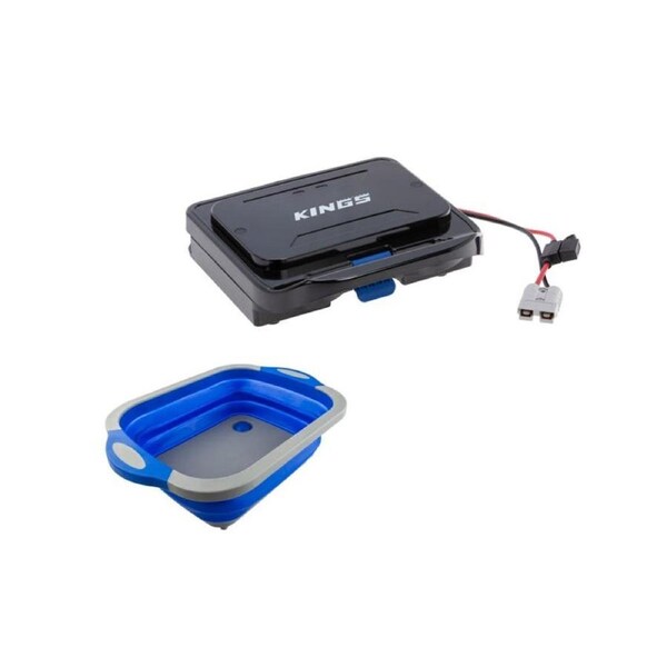 Kings 12V Travel Sandwich Press -Toasties -Grill+ Collapsible Sink