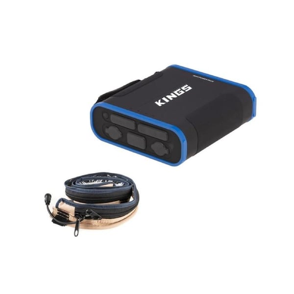 Kings 36Ah Lithium Portable Power Pack 100W USB C LiFePO4+ LED Strip Light