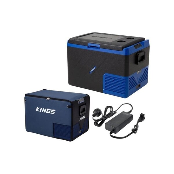 Kings Escape 65 Fridge/Freezer 12/24V + Fridge Cover + AC to 12V Fridge Adapter