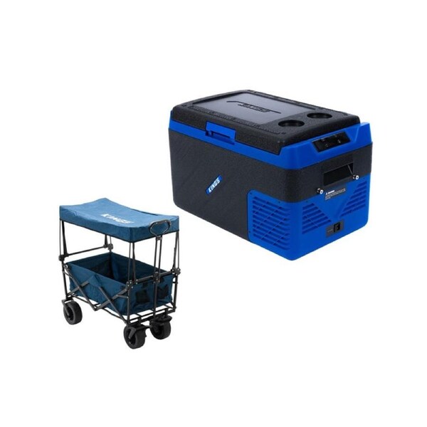 Kings Escape 30 Fridge/Freezer 12V & 24V + Beach & Camping Cart 120kg Rating
