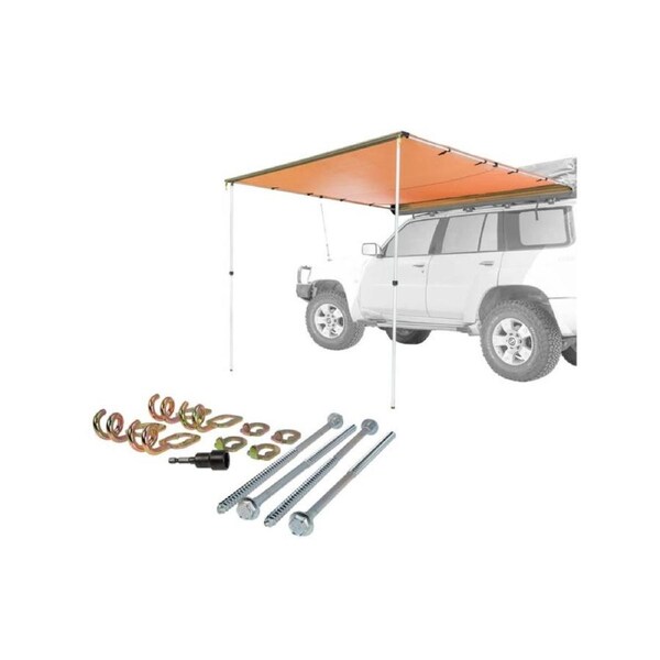 Kings 2.5x2.5m Side Awning + GroundGrabba Junior Kit - Ground Stakes Kit