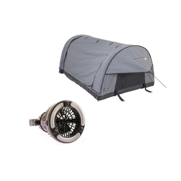 Plus Big Daddy Air Double Inflatable Swag + 2in1 LED Light & Fan