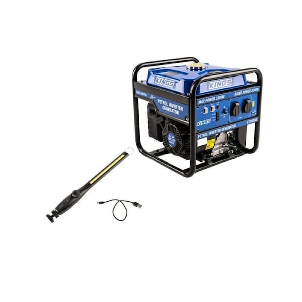 3.0kVA Inverter Generator + Rechargable Lithium LED Worklight