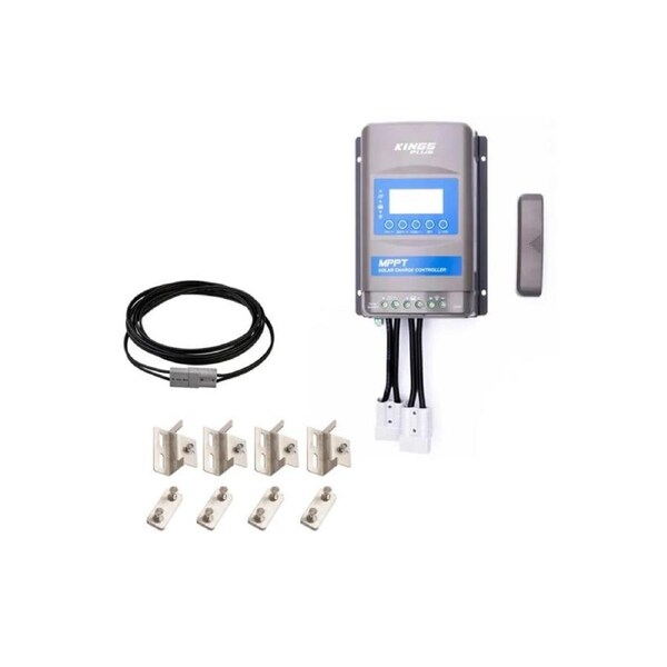 Plus 20A MPPT Solar Regulator + 6m Extension Lead + Mounting Brackets