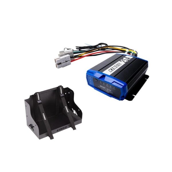 Kings 25A DCDC Charger MPPT Solar Regulator Lithium AGM+ Battery Tray Standard