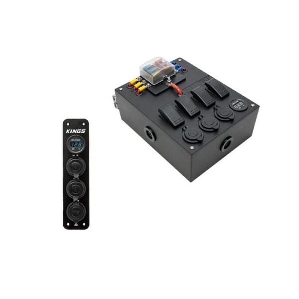 Kings 12V Compact Control Box + 12V Accessory Panel