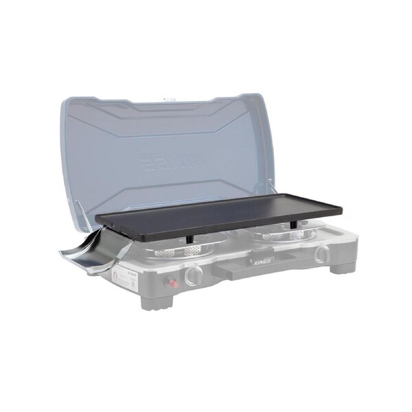 Kings Double Gas Stove - Hotplate and Bag - Cast Iron - Drip Tray - Canvas Bag