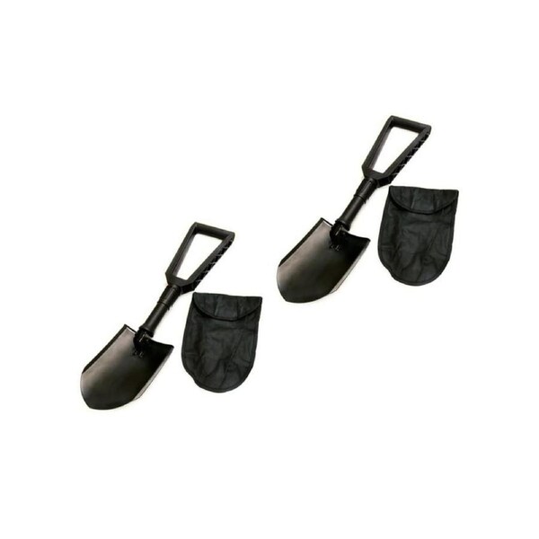 2 x Hercules 4WD Recovery Folding Shovel Carbon Steel Camping Outdoor Survivial