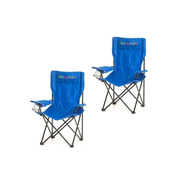 2 x Adventure Kings Kids Camping Chair Beach Picnic BBQ Seat Lightweight Outdoor 4WD