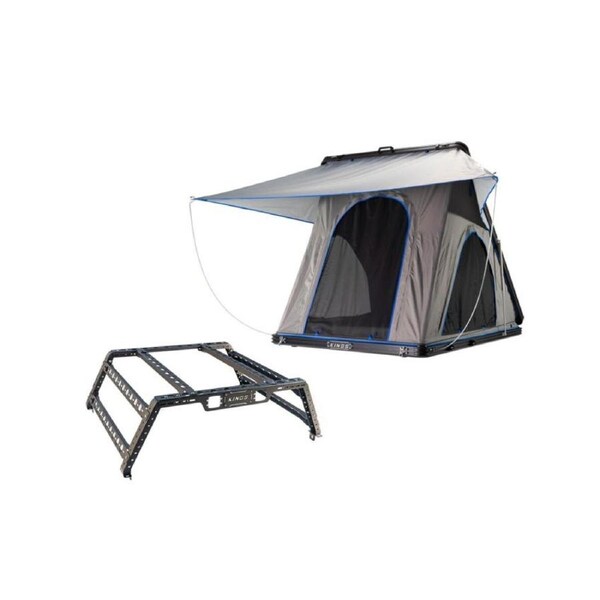 Kings Grand Tourer Lite Roof Top Tent hard shell+ Universal Ute Tub Rack