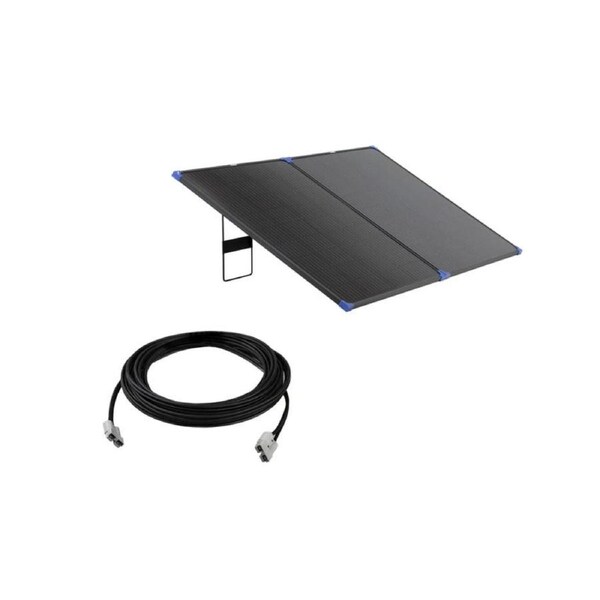 Kings 200W Folding Solar Panel Up to 16.67A at 12V+ 12m Extension Lead