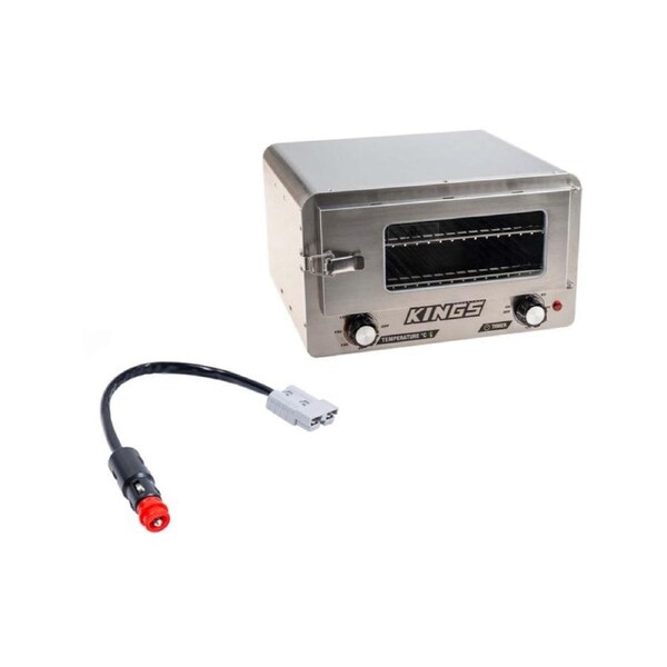 Kings Quick-Connect to Cigarette Plug Adapter + 12V Adventure Travel Oven