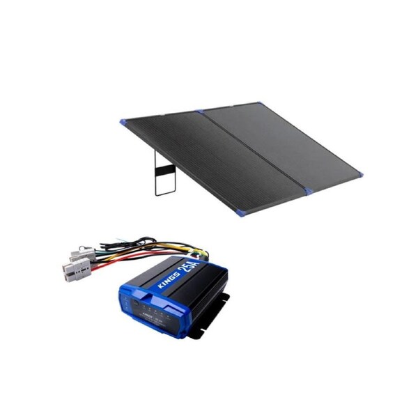 Kings 200W Folding Solar Panel Up to 16.67A at 12V + 25A DCDC Charger