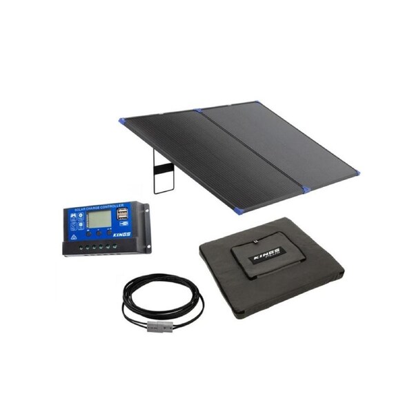 200W Folding Solar Panel + 6m Extension Lead + Folding Solar Panel Bag + 15A PWM Solar Controller