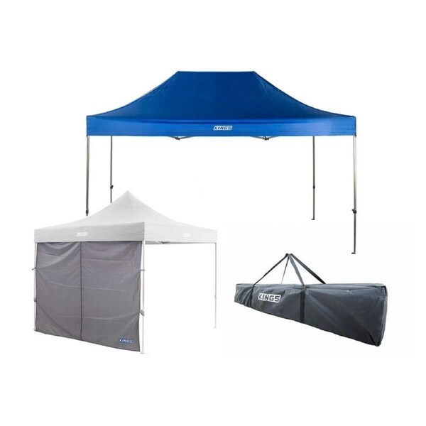 Kings 4.5m x 3m Gazebo + Polyester Gazebo Bag + Side Wall