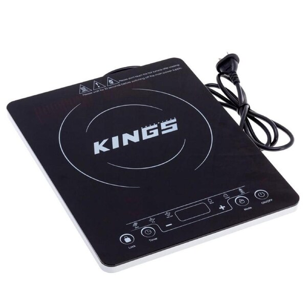 Kings Portable Induction Cooker - 2000W of Cooking Power - Slim Design - Adjustable Power Setting