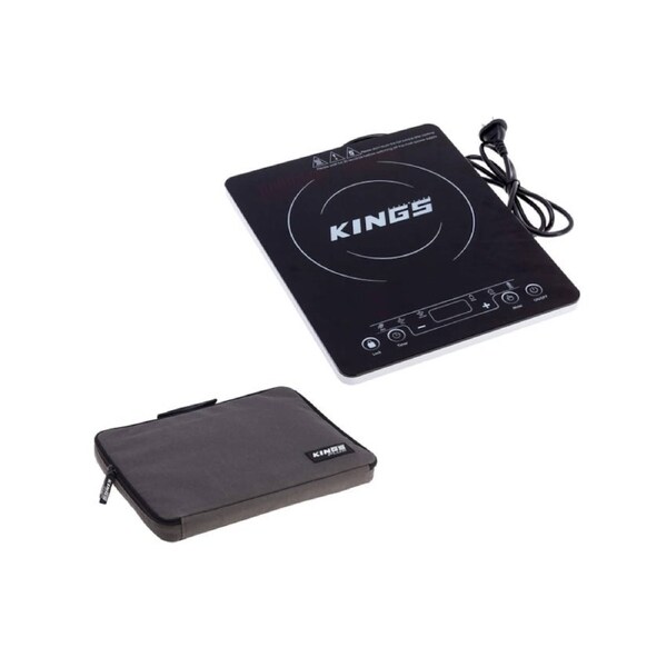 Kings Portable Induction Cooker 2000W, Slim, Adjustable Power + Cooker Bag