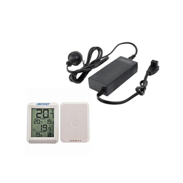 Adventure Kings AC To 12V Fridge Adaptor + Wireless Fridge Thermometer