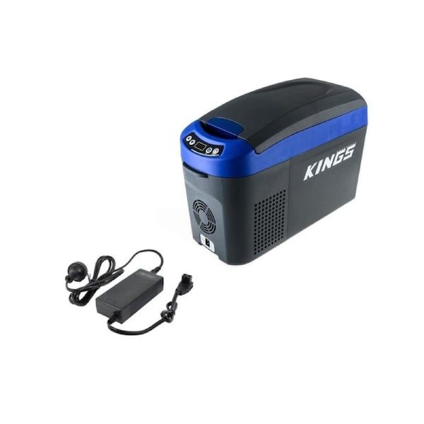 Adventure Kings 15L Centre Console Fridge + AC To 12V Fridge Adaptor