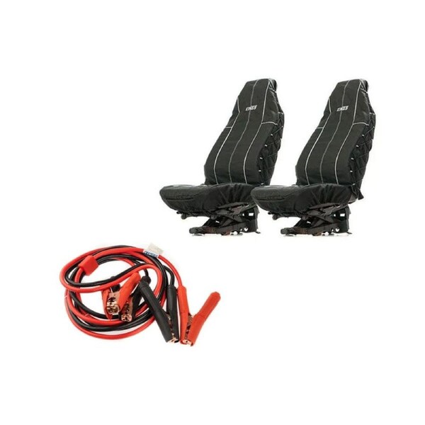 Adventure Kings Heavy Duty Canvas Seat Covers + 750A Jumper Leads