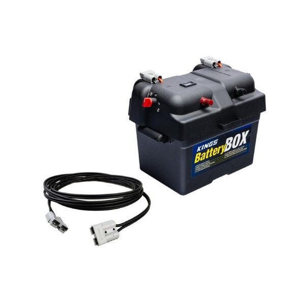 Kings Compact Battery Box + 6m Solar Lead
