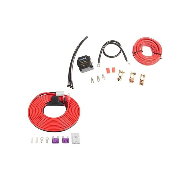 Kings Dual Battery System + 25A Wiring Kit for DC chargers trailers