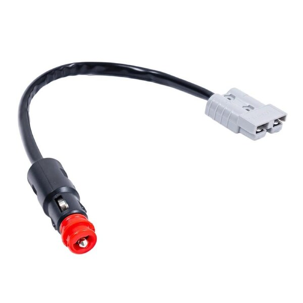 Kings Quick-Connect to Cigarette Plug Adapter - 30cm Length - 15A Fuse - Compatible w Kings Quick-Connect Range