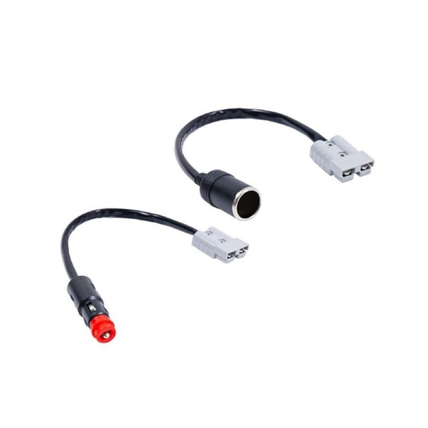 Kings Quick-Connect to Cig Socket Adapter + Quick-Connect to Cig Plug Adapter