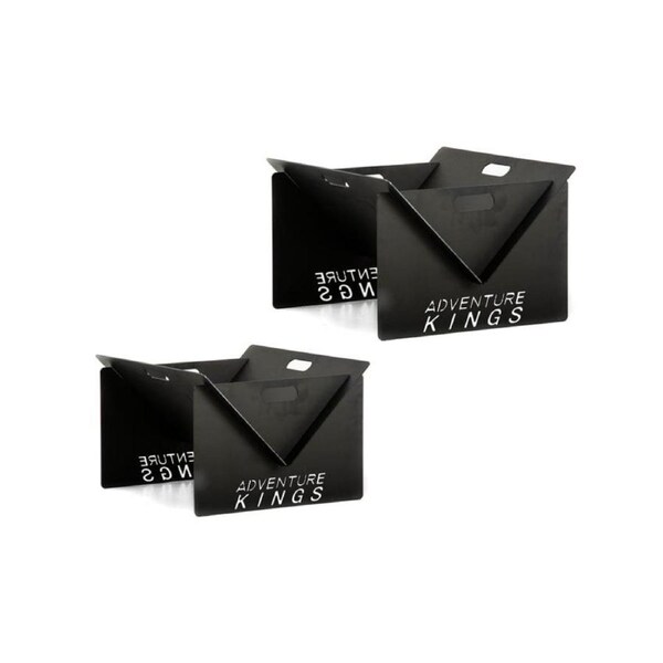 2 x Adventure Kings Outdoor Fire pit Patio Heater Garden Portable Camping Steel 4WD