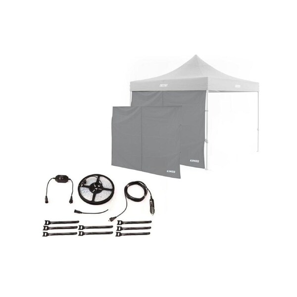 2x Kings Gazebo Side Wall + 4M Strip light