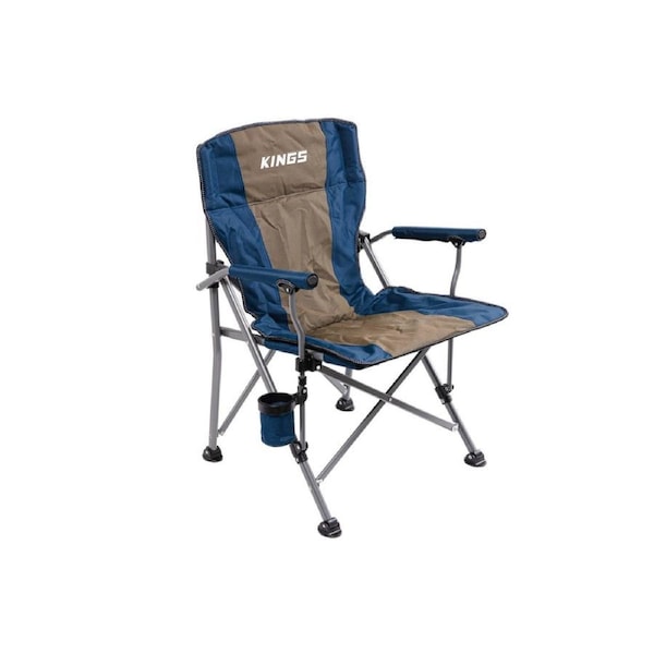 Kings Deluxe Armchair - 200kg Rating - 600D Oxford Material - Padded Armrests - Pivoting Feet - Inc. Carry Bag