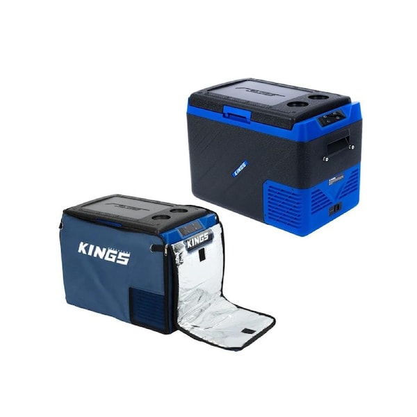 Kings Escape 40 portable Camping Fridge Freezer + Fridge Cover