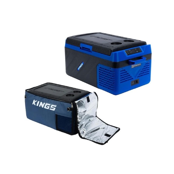 Adventure Kings Escape 20 Portable Camping Fridge / Freezer + Fridge Cover