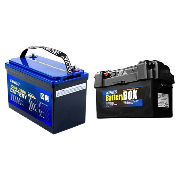 Adventure Kings 120Ah Lithium Battery Prismatic Cells+ Maxi Battery Box