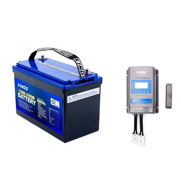 Adventure Kings 120Ah Lithium Battery Prismatic Cells LiFePO4+ Premium MPPT Solar Regulator