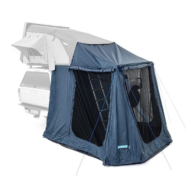Kings Tourer X 1600 Side-Opening Rooftop Tent Annex - 7 sqm Space - 5-Person - PVC Bucket Floor