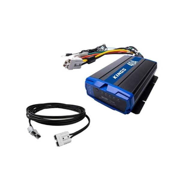 Adventure Kings 40A 12V DC to DC Charger with 6m Solar Lead for Lithium batteries and solar input