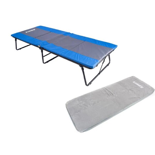 Adventure Kings Deluxe Folding Stretcher + Single Self Inflating Mattress