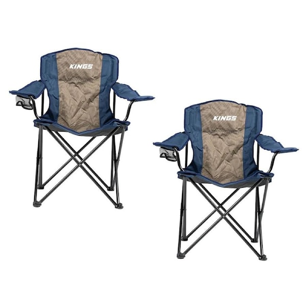 2 x Adventure Kings Essential Camping Chairs Light Portable Outdoor Beach Fishing