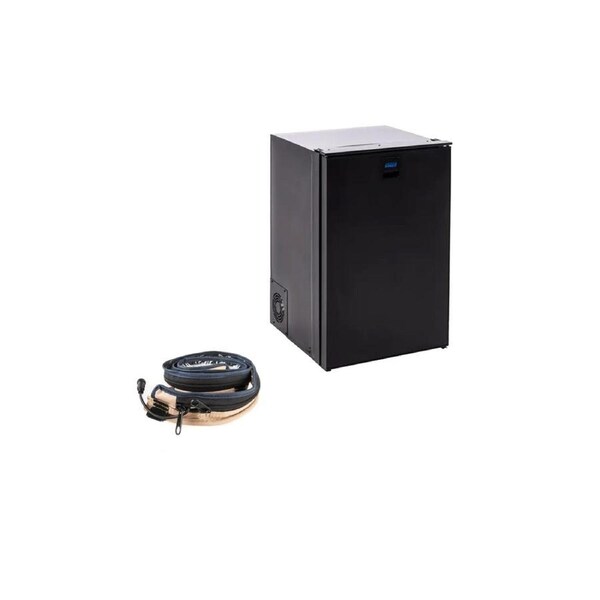 Kings Stayzcool 110L Upright Fridge Freezer -12V/24V - Reversible Door - Ute caravan boats camping picnic + LED Strip Light