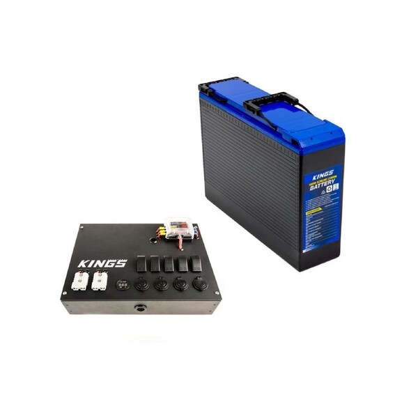 Adventure Kings 100AH Slim Lithium Battery + 12V Control Box