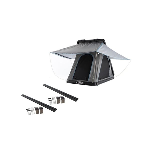 Kings Grand Tourer MkIII Aluminium Rooftop Tent + Grand Tourer RTT - Pair of Alloy Cross Bars