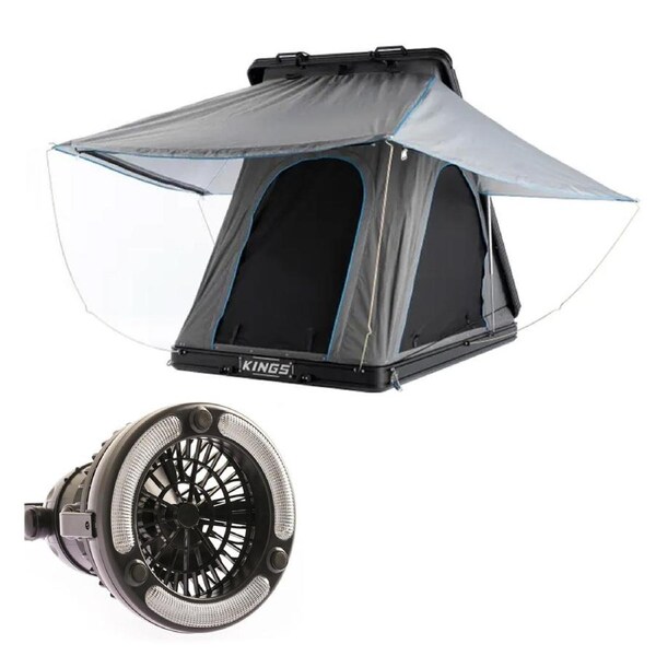 Grand Tourer Roof Top Tent + 2in1 LED Light & Fan