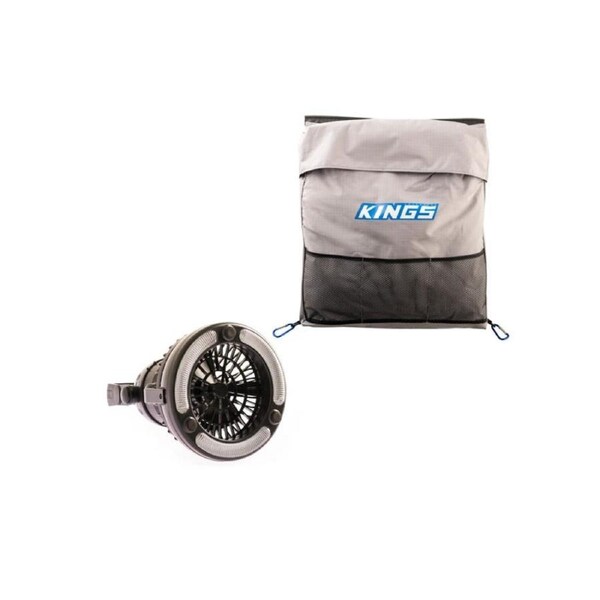 Adventure Kings Universal Storage Bag + 2in1 Portable Camping LED Light & Fan