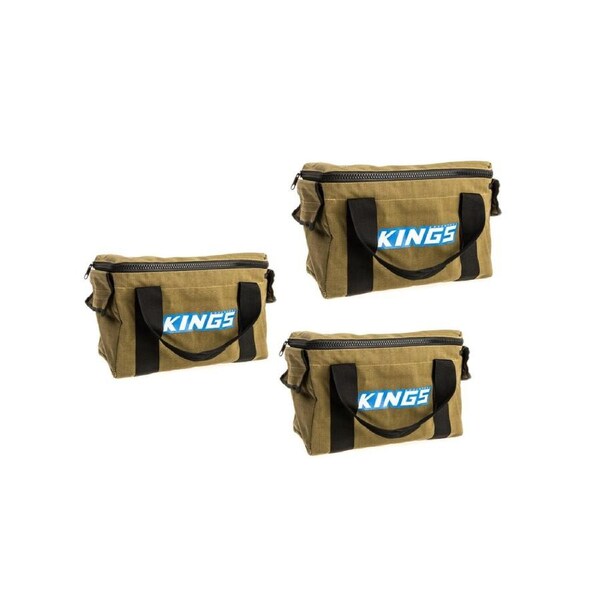 Adventure Kings 3 x Canvas Utility Bags 20 litres