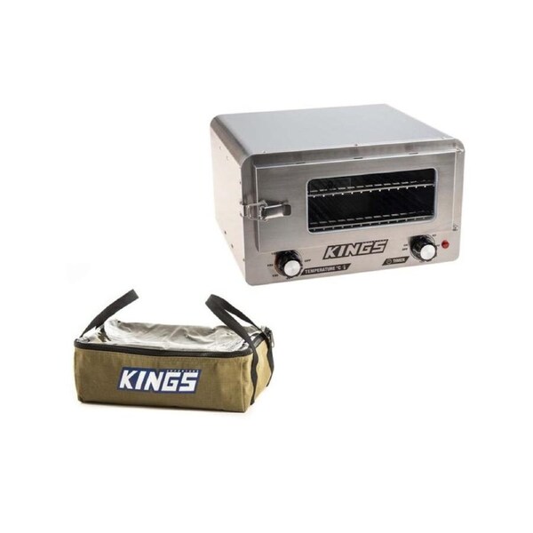 Adventure Kings 12v Travel Oven + Clear Top Canvas Bag