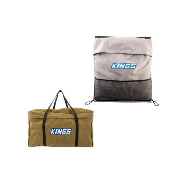 Adventure Kings Universal Camping Storage Bag + 400GSM Canvas Campfire BBQ Bag